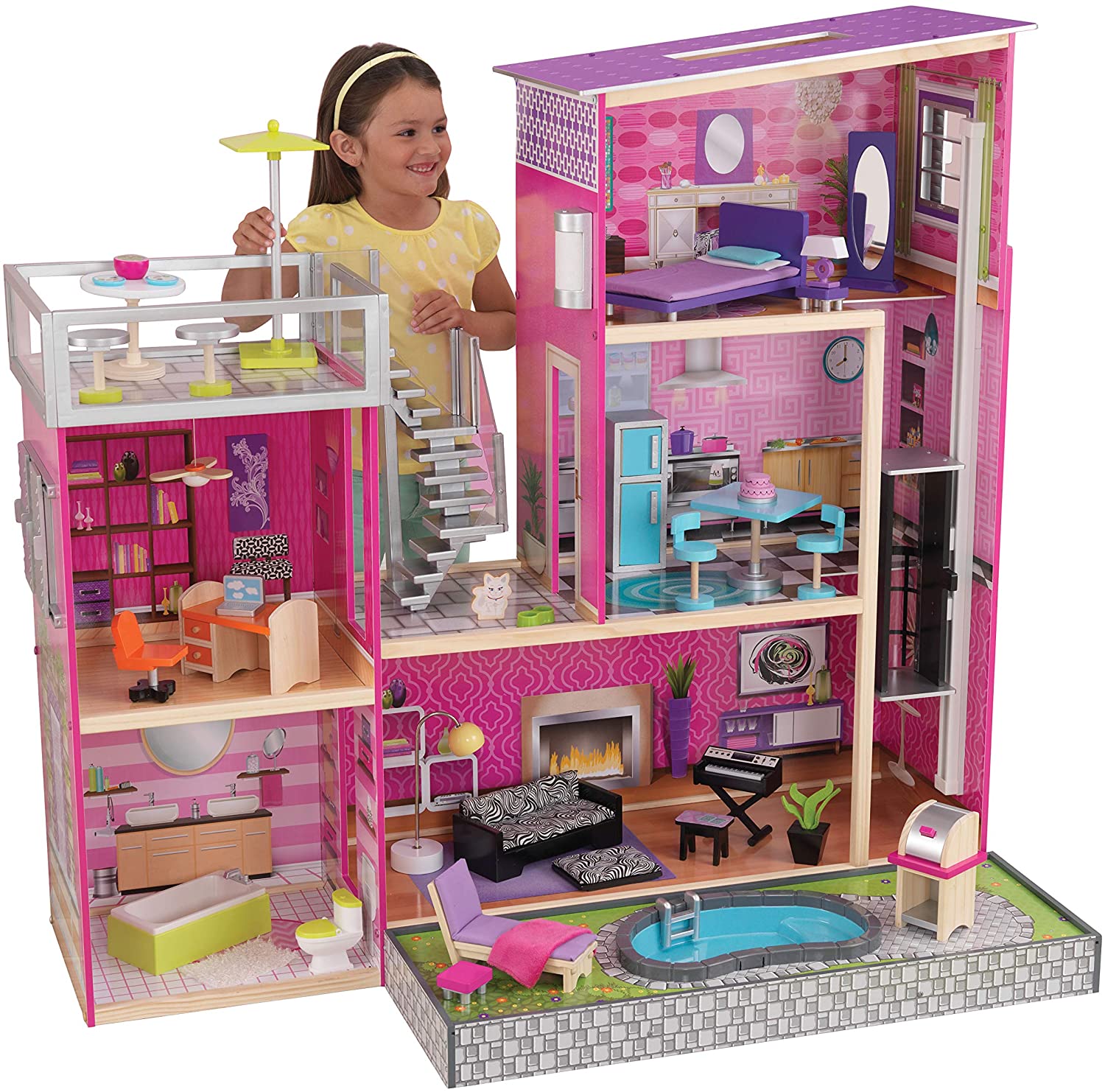 10 Best Dollhouses for Girls  Casinha de boneca barbie, Casa de