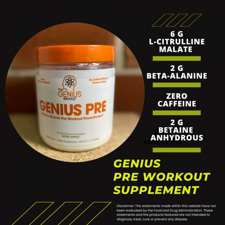 Genius Pre Workout Drink Supplement Review Brainz