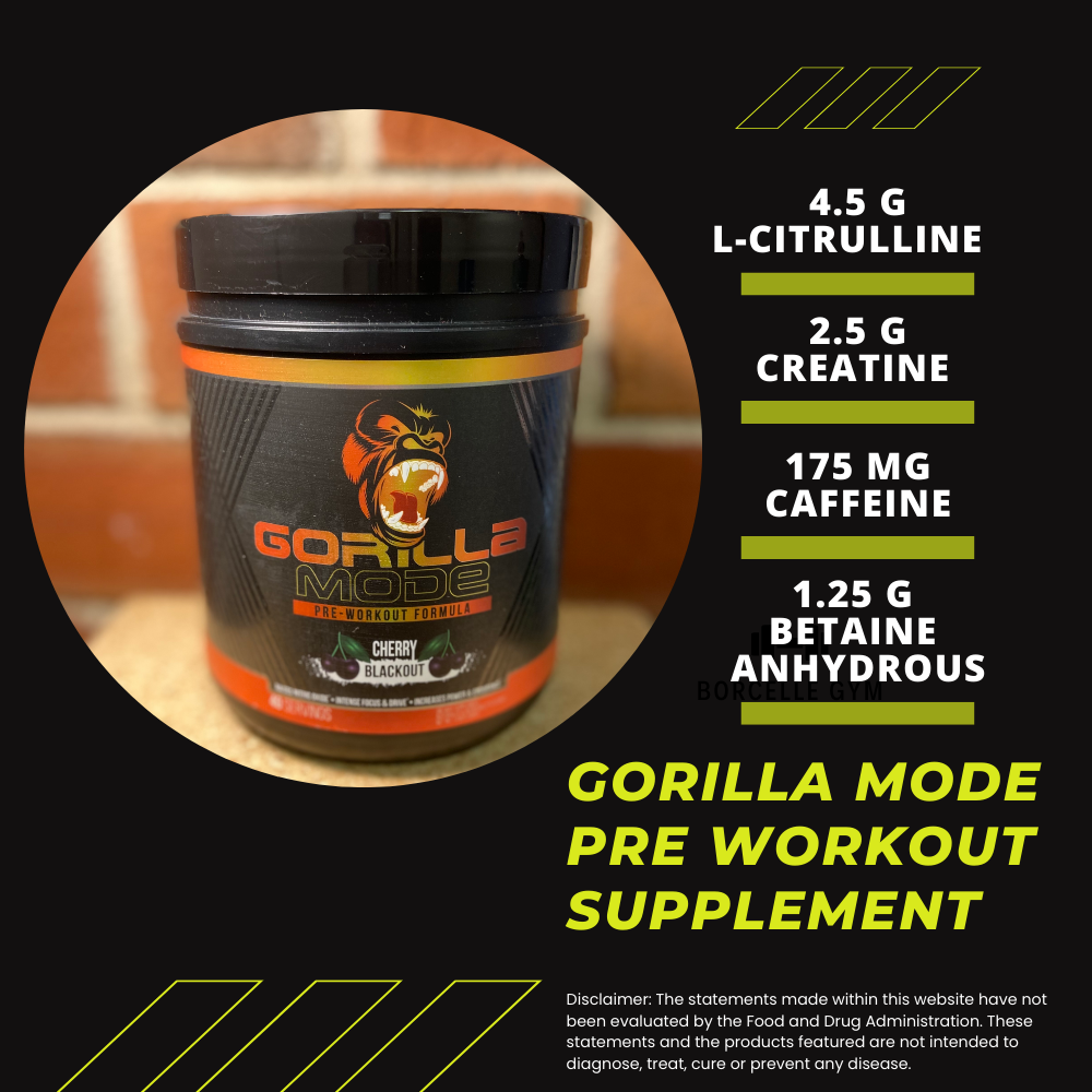 Gorilla Mode Pre Workout Drink Supplement Review – Brainz