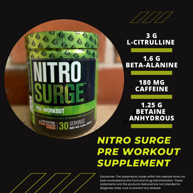 Nitrosurge Pre Workout Drink Supplement Review Brainz